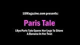 Paris Tale yang berusia 18 tahun membuka kakinya untuk mendorong pisang ke dalam pepeknya snapshot 1