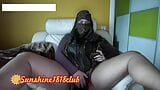 Arabische moslim in hijab geniet van kut- en kontspel op cam live 20 november opgenomen show snapshot 25