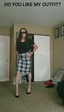 Transgirl Tiffany Parades In Her Skirt snapshot 2