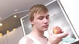 Pale College Twink Liam Satisfies His Butthole And Wanks! snapshot 1