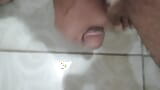 Indian cock masturbation cumshot in bathroom homemade Indian Desi cock masturbate I do cumshot in the morning snapshot 7