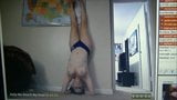 Topless Headstand by Camgirl snapshot 8