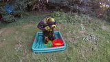 Puppy's outdoor Gunge'n'Paw in full rubber snapshot 9