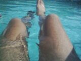 pantyhose in swimming pool snapshot 1