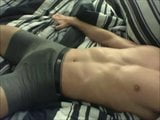 Horny Lad Creams His Boxer Trunks snapshot 7