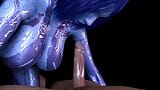 Cortana taille une pipe dans une parodie porno en POV de Halo 3D snapshot 12