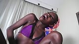 Ebony Teen Dildo Riding snapshot 9