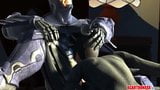 Бэтмен с большим хуем трахает горячую задницу женщины-кошки snapshot 4