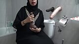 My hot wife masturbates in front of a public toilet snapshot 1