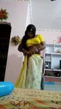 Indian gay cross dresser masterbution in saree snapshot 6