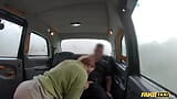 Fake taxi - milf rossa in calze di nylon sexy cavalca un grosso cazzo grasso in un taxi snapshot 8