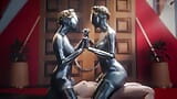 Atomic Heart - Ballerina Twins Threesome Sex (Animation with Sound) snapshot 5