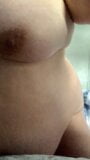 BBW big heavy tits and belly with stretch marks – huge mommy nipples snapshot 10