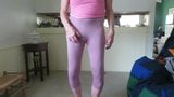 Male slut in tight leggings has fem ass cheeks snapshot 1