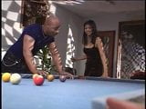 Sexy chick fucking in the pool hall snapshot 2