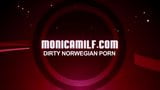 Norwegische Monicamilf in Krankenschwester, die einen Typen peggt und fistet snapshot 1