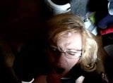 Blowjob with facial from a nice blond in Glases snapshot 9