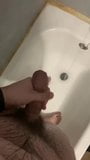 Solo masturbation of a big dick in the shower snapshot 2