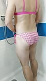 Boy wearing sexy Pink bikini snapshot 3