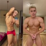 Chico sexy desnudo masturbándose snapshot 6