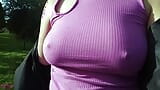 Walking without bra, everyone can see my hard nipples poking through my shirt. snapshot 14