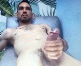 Hot Latino edging his big thick cock snapshot 2