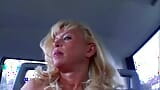 Natural titted German lady pleasing a cock in the back of the car snapshot 20