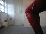 Standing in red crotch high ballet Boots snapshot 1