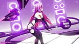 R-18 Iris Heart Killer Lady Redux Hyperdimension Neptunia - DatMMDGuy - Pink Hair Color Edit Smixix snapshot 4