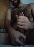 Enjoying stroking my cock in bed snapshot 7