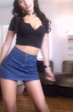 Sexy brunette danst voor de webcam snapshot 10