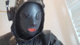 Anal - latex, chasteté, masque pour le nez, double plug, gode moulant snapshot 1