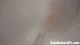 Video of my gorgeous girlfriend taking a relaxing steam shower snapshot 10