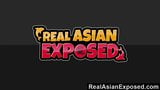 Realasianexposed sevimli Asya genç şeritler ve masturbates snapshot 1