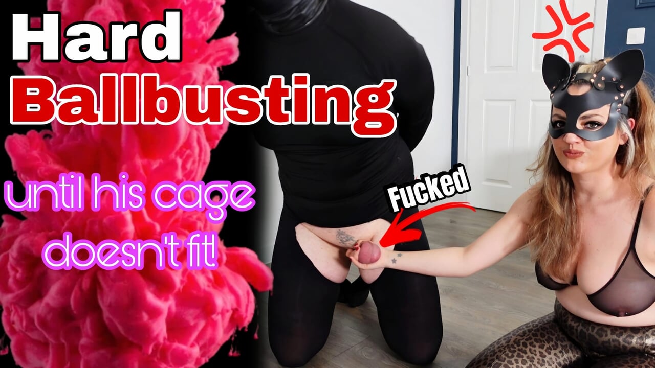 Ballbusting mein Sklave! Domina Tritte, Schläge, Ohrfeigen, Bondage,  weibliche Dominanz, echte hausgemachte Stiefmutter | xHamster