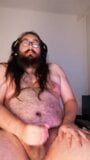 Fat bear masturbates and cums on his chest snapshot 10