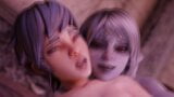 Ava & Raeza Havin Some Fun On The Bed (Animation With Sound) snapshot 6