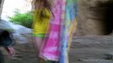 Long-Haired Beauty Rides Cock At Beach snapshot 5