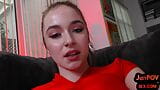 POV anal babe rides cock in dirty talking closeup POV snapshot 6