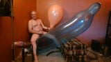 Balloonbanger 72) Giant Blimp Balloon Hump and Cum & 16 inch Round snapshot 16