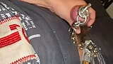 Longest chained Pierced cock ever Masturbation Part II snapshot 4