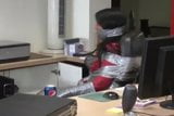 Gina Rae Michaels Duct Taped Wrapped Gagged in Chair snapshot 7