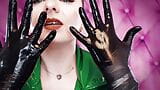 ASMR video: nitrile gloves and oil - fetish Glaminatrix Arya Grander - great relax sexy sounding POV snapshot 9