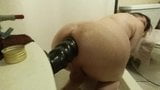 Xxl fat ribbed anal dildo gapes out ass snapshot 11