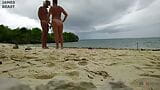 Amazing sex on a nude beach - Amateur Russian couple snapshot 10