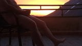 Wank on a mountain hotel balcony snapshot 1