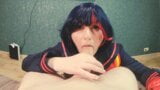 Ryuko matoi knullades av naken lärare i alla hål tills anal creampie - cosplay klk spooky boogie snapshot 10