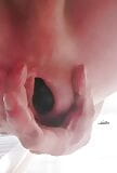 Anal Ballgame - stuffing a huge black Ball inside snapshot 5