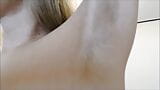 Dutch Blonde Showing Off Her Hairy Blonde Pussy Hair And Hairy Blonde ArmPits snapshot 8