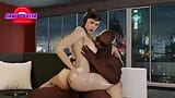 Catwomen getting dark boner breeded in a cowgirl pose snapshot 20